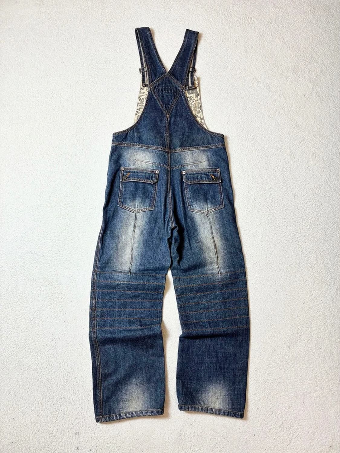 Selected 피그먼트 워싱 데님 오버롤 PN7208 상품이미지6