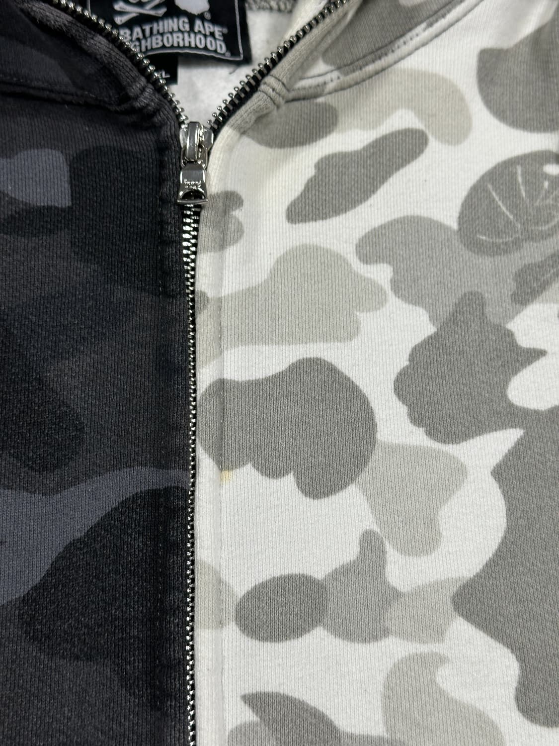 네이버후드x베이프 후드집업 XL 상품이미지8