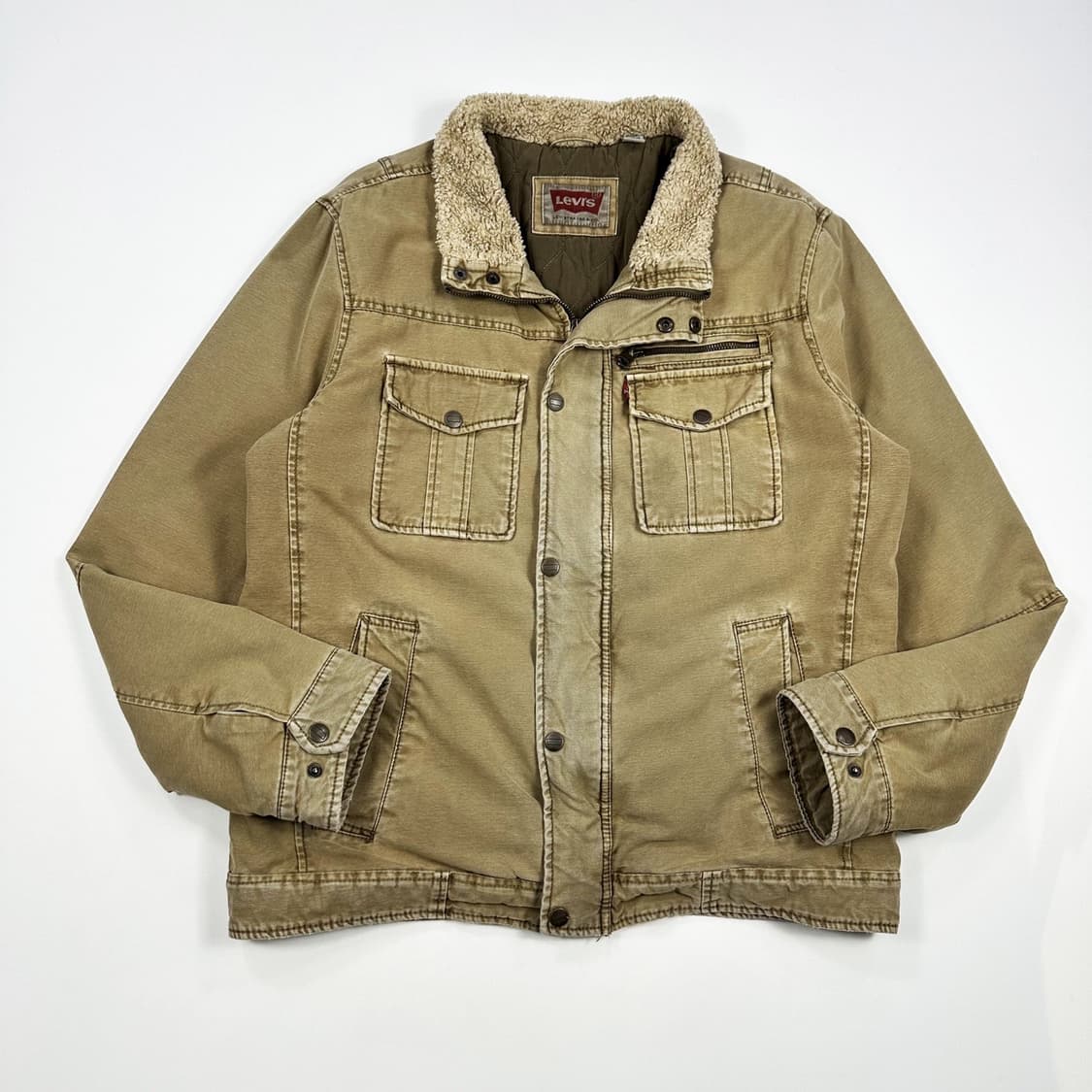 리바이스 오리지널 양털 트러커 데님자켓 (L) 상품이미지2