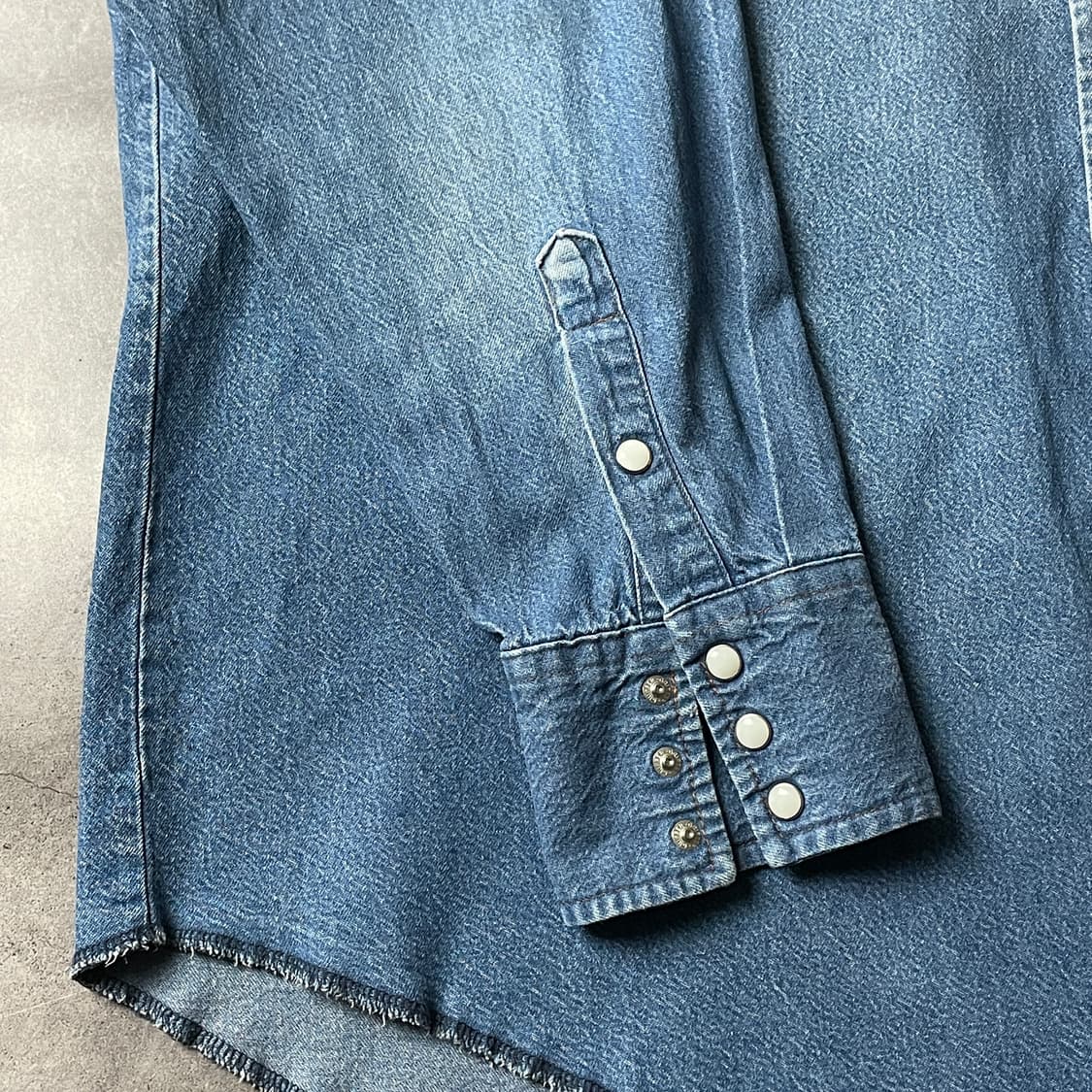 WRANGLER 랭글러 빈티지 웨스턴 데님 코튼 셔츠 A00502 상품이미지6