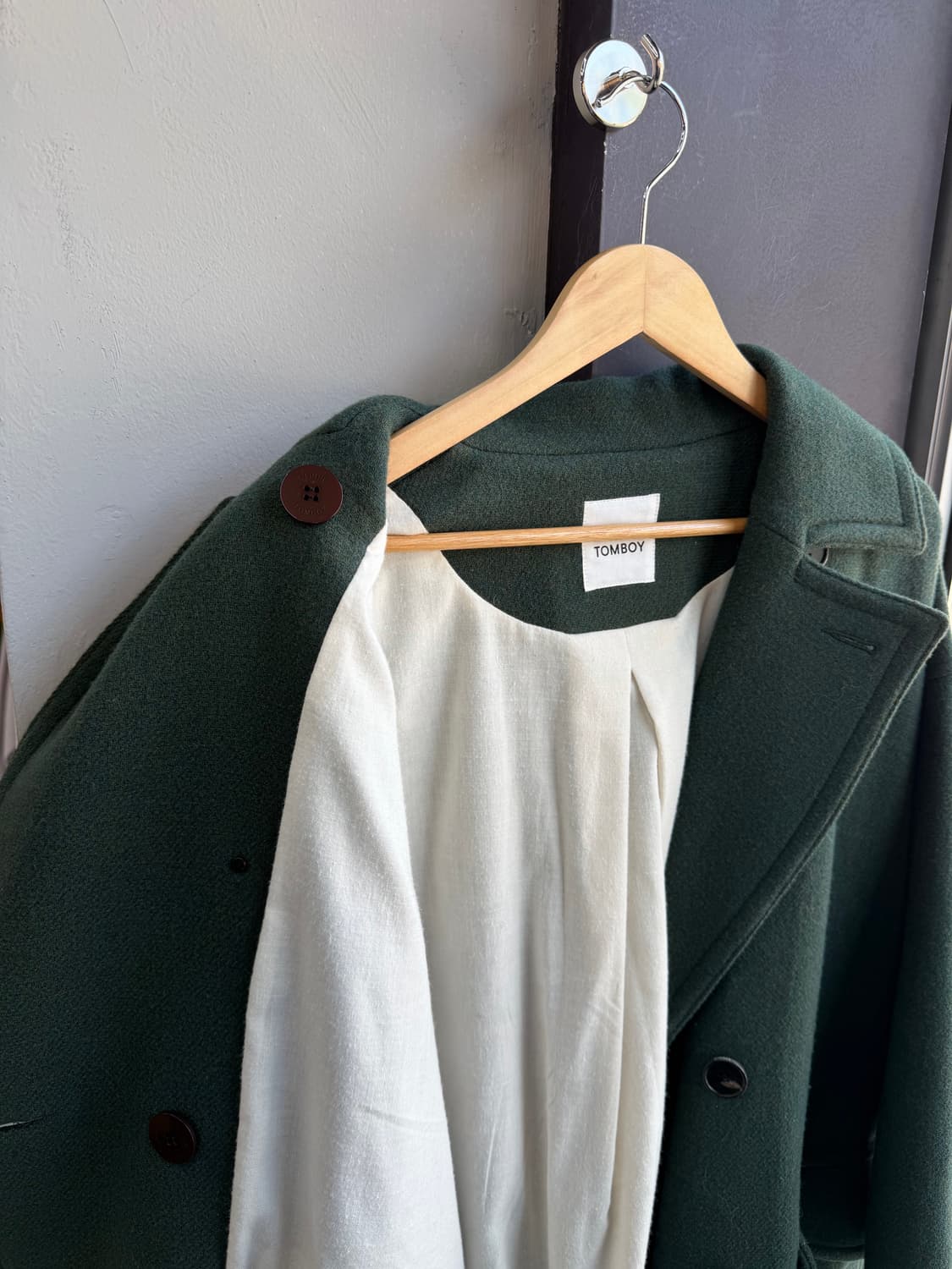 스튜디오톰보이 오버핏 더블 코트 자켓 상품이미지5