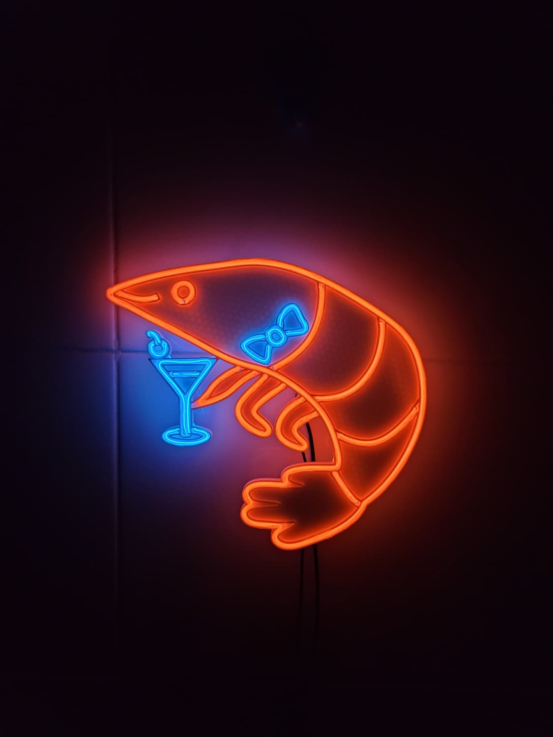 새우 칵테일 네온사인 led 램프 조명 상품이미지2