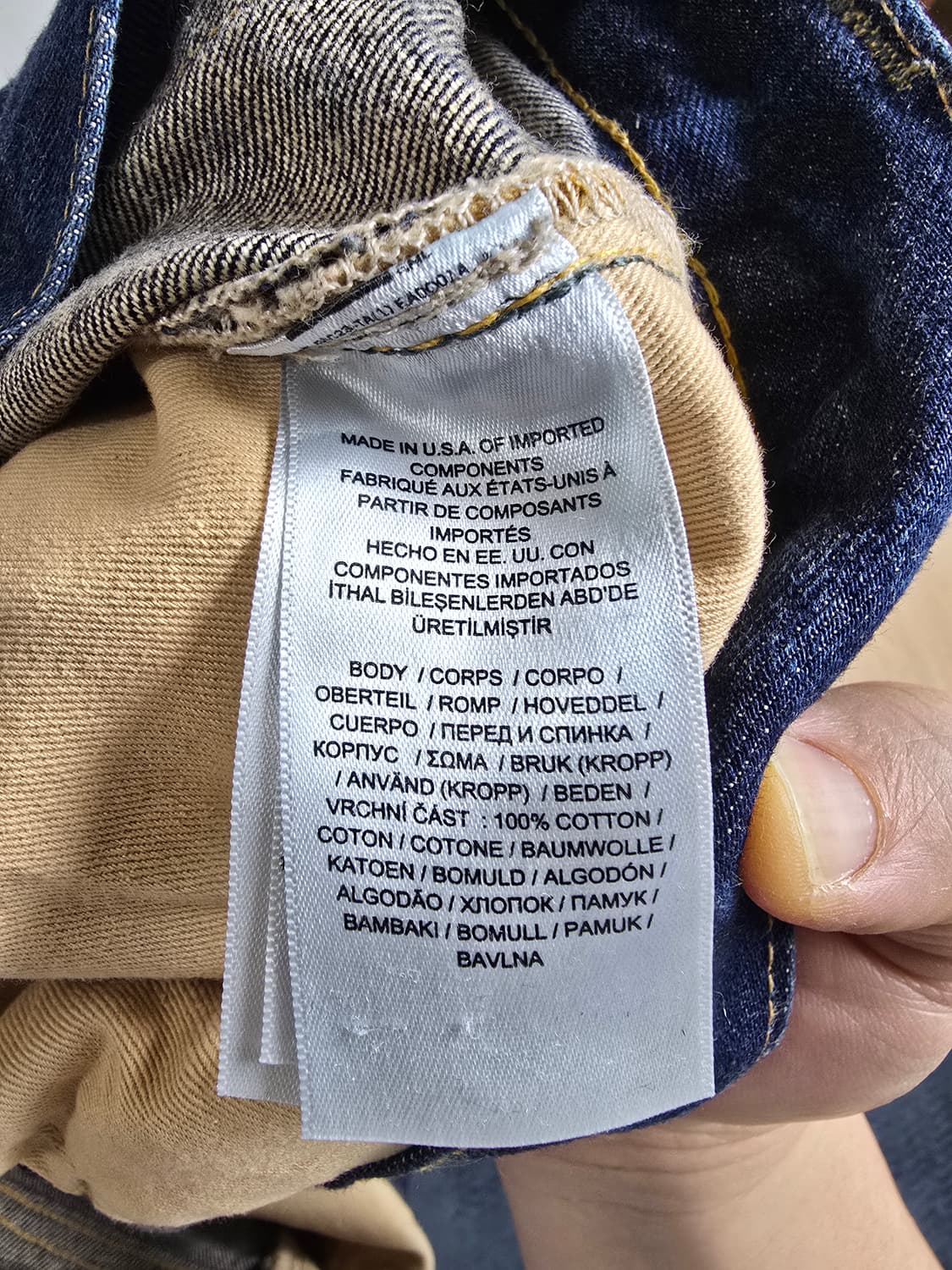 38×32(총장 97) RRL 슬림핏 셀비지 데닌 상품이미지6