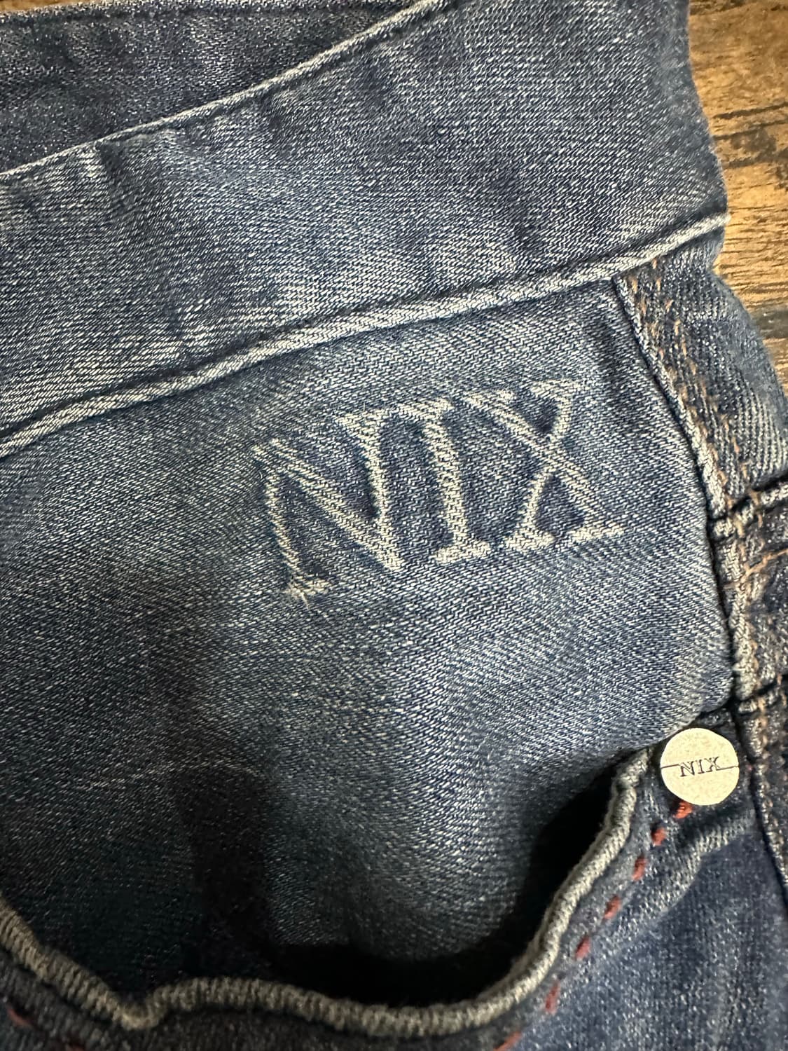 NIX 청바지 스트레이트핏 빈티지워싱 데님 32사이즈 상품이미지7