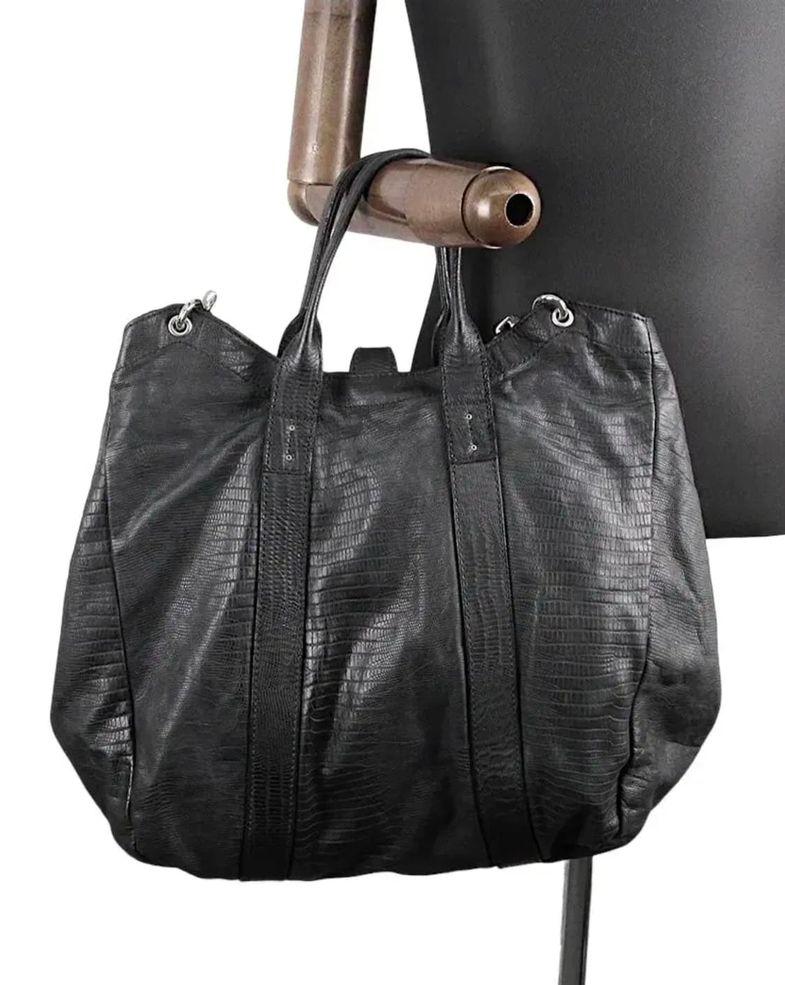 다니엘앤밥 카프스킨 크로크형압 토트백 포터 스타일 상품이미지2