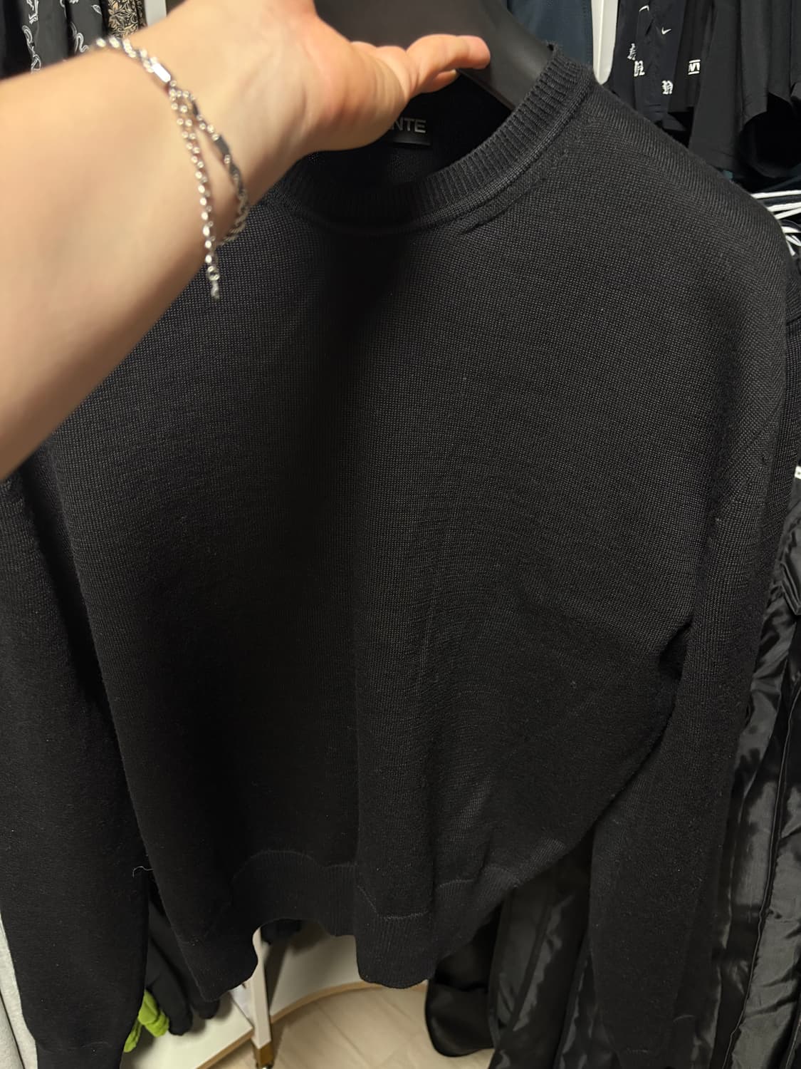 볼란테 니트 블랙 2사이즈 상품이미지3