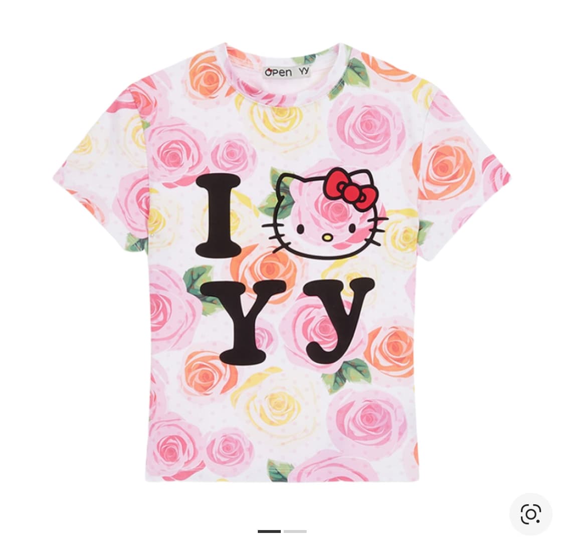 오픈와이와이 헬로 키티 베이비 티셔츠 핑크 상품이미지1