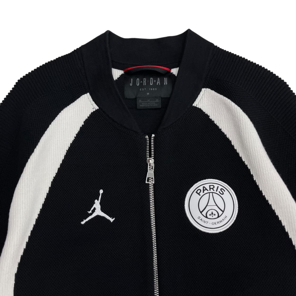 조던 파리생제르망 화이트배색 블랙 니트집업 XL 상품이미지4