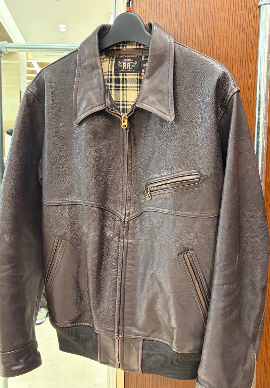 RRL 구 뉴스보이 레더자켓 상품이미지1