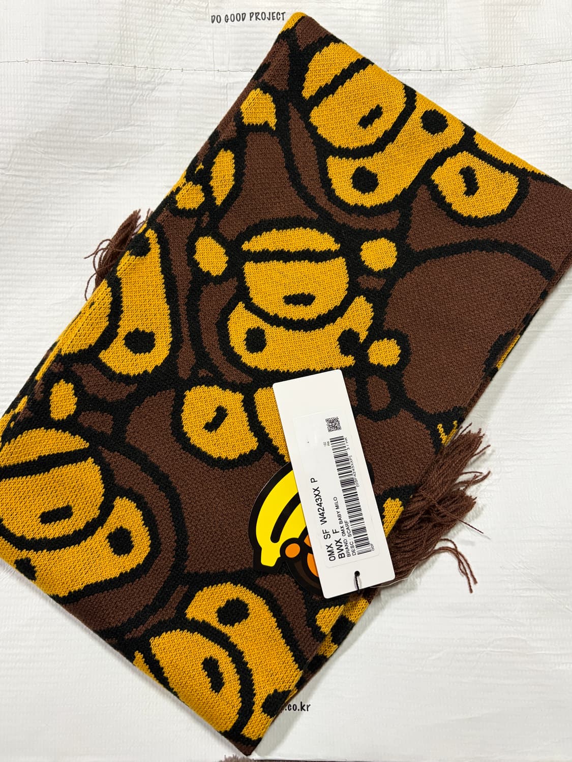 [품절제품/미개봉새상품] bape 베이프 베이비 마일로 니트 머플러 상품이미지1