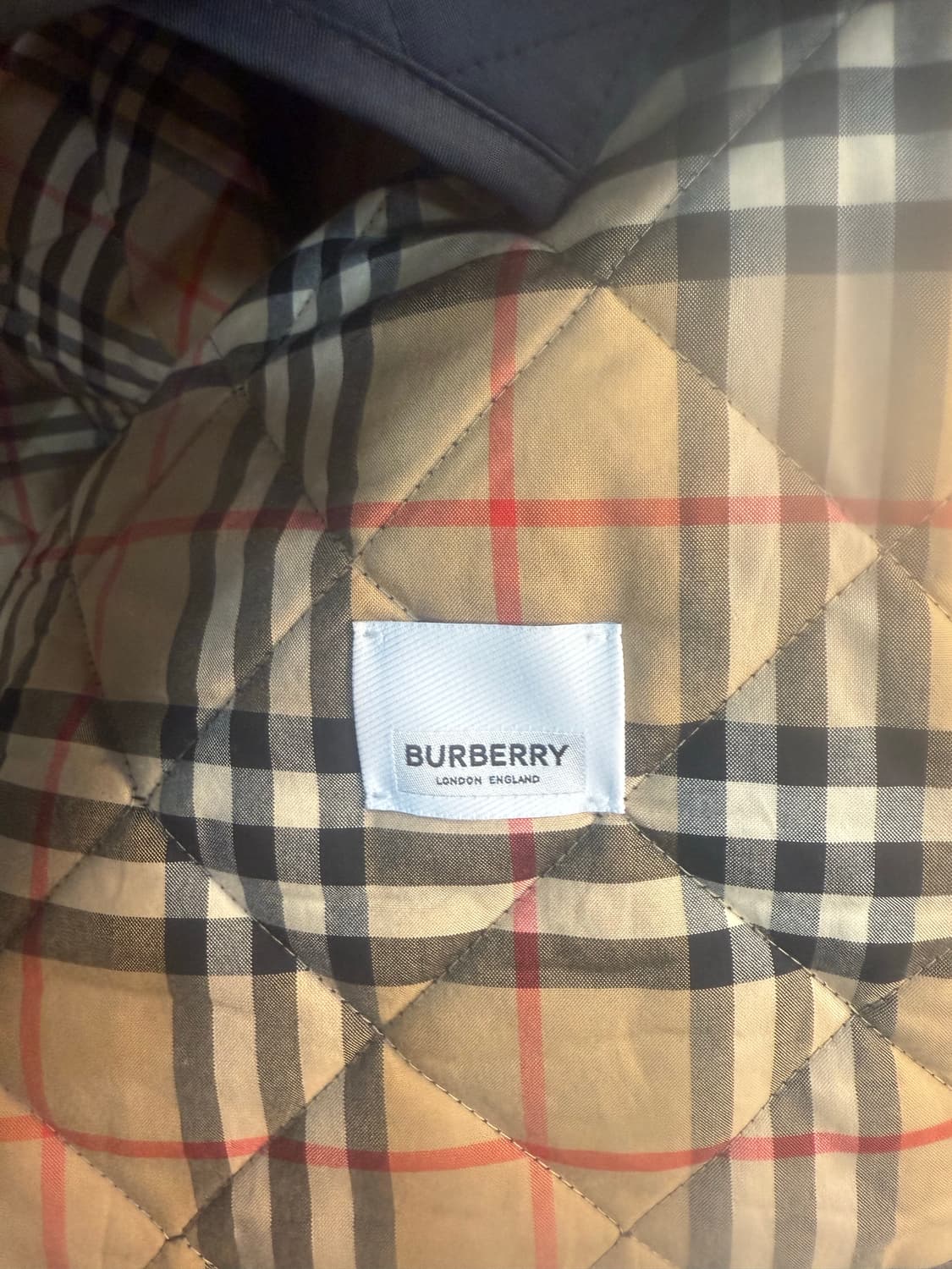 66 정품 버버리 코듀로이 칼라 다이아몬드 퀄팅자켓 팝니다 상품이미지4