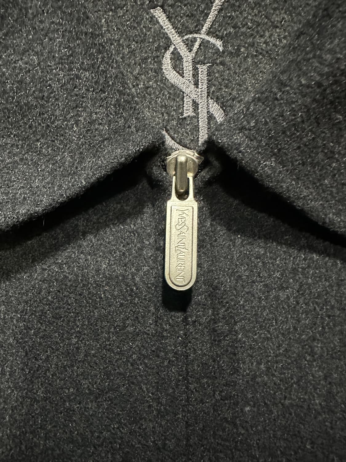 입생로랑 핸드메이드 모직 블루종자켓 105 상품이미지4