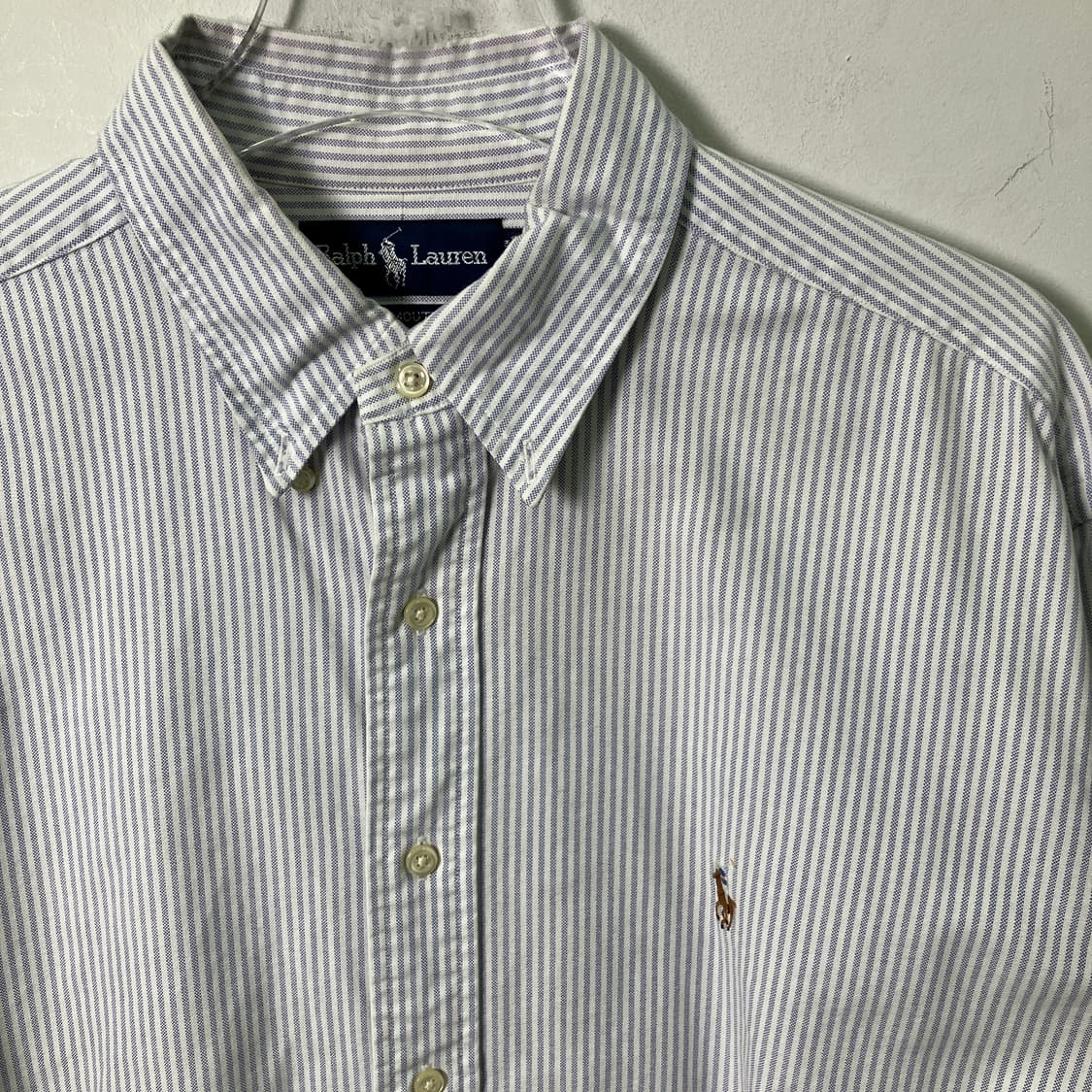 폴로 랄프로렌 버튼다운 스트라이프 옥스퍼드 셔츠 L 상품이미지4
