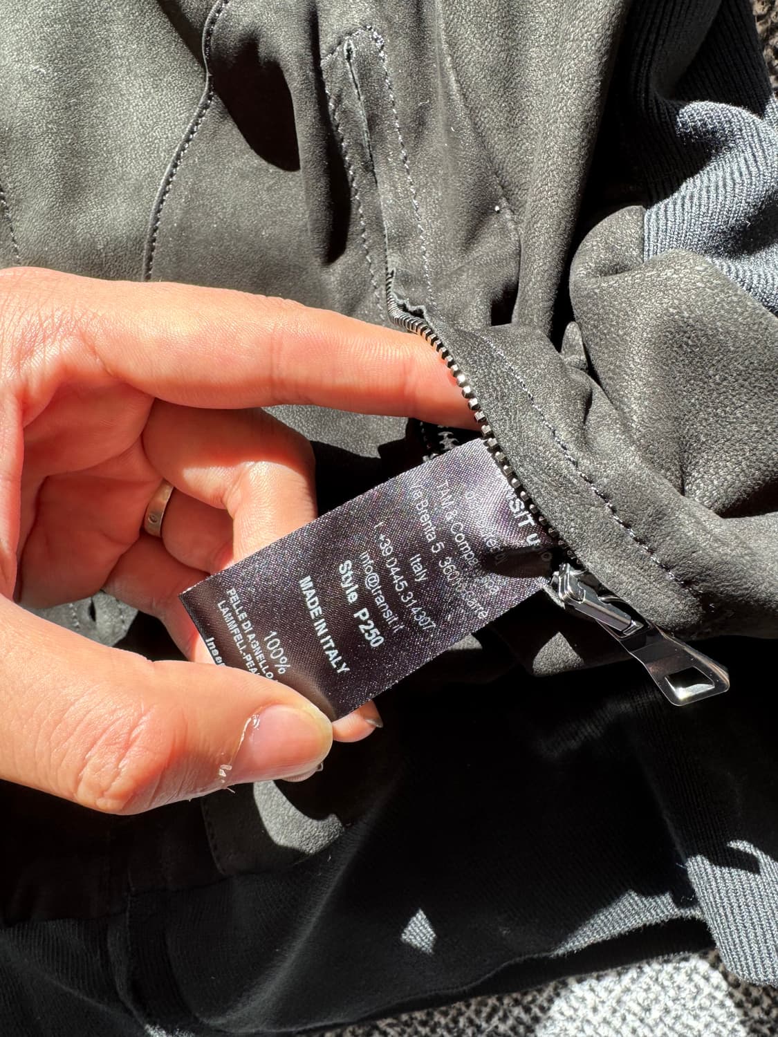 트랜짓 양가죽 봄버 상품이미지5