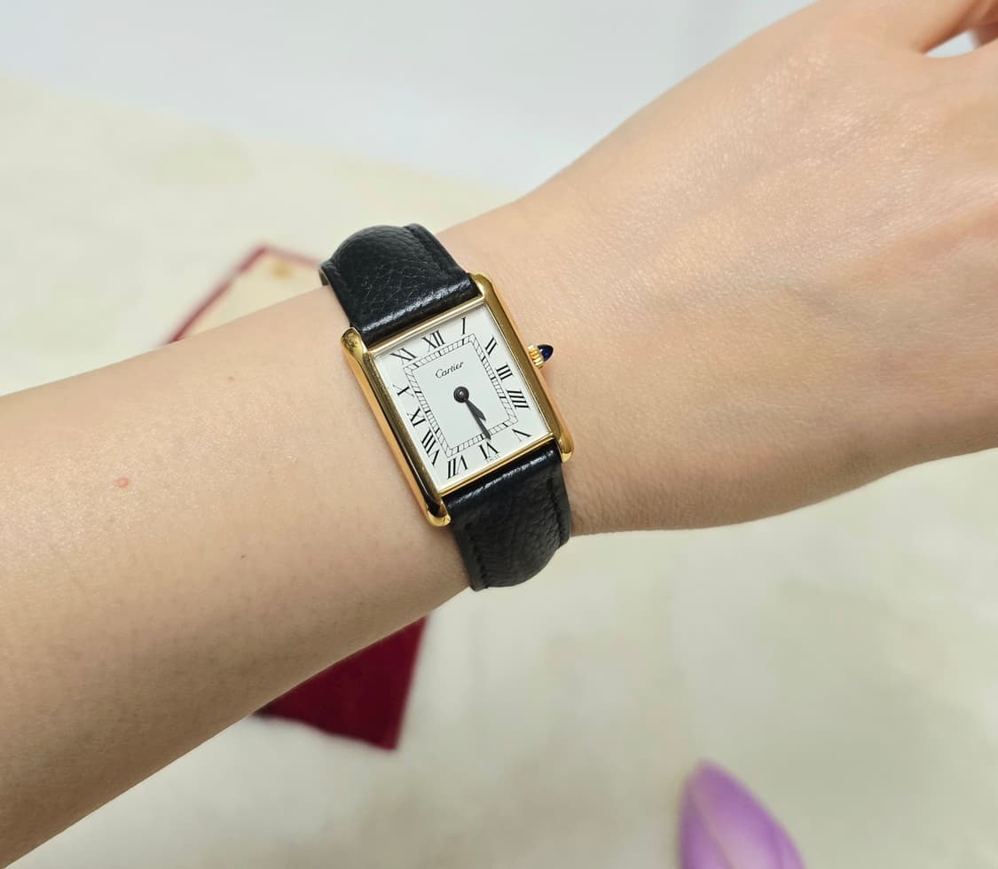 까르띠에탱크머스트시계 L사이즈 정품 상품이미지3