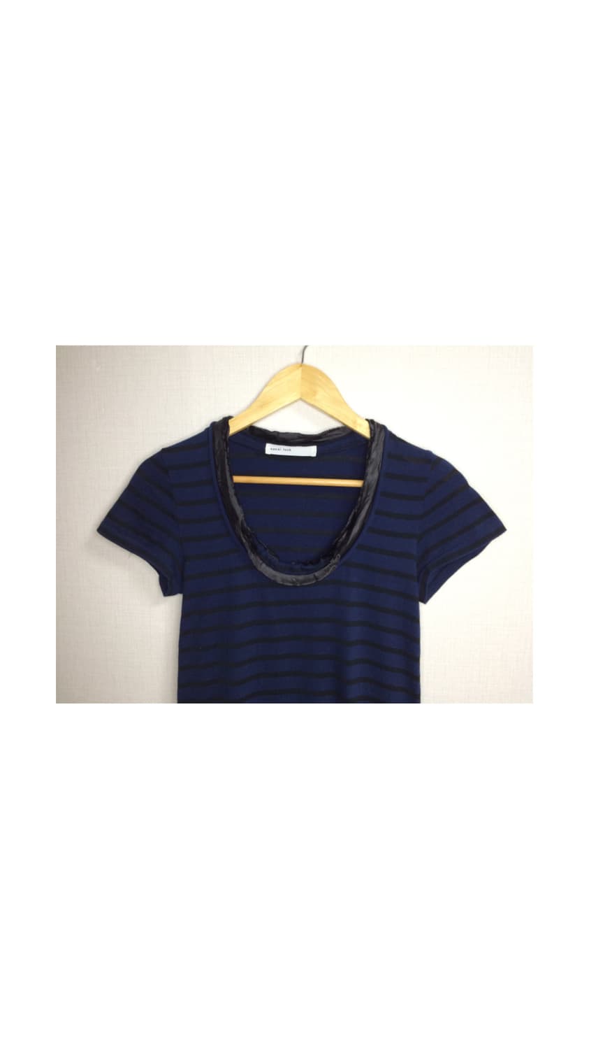 Sacai luck 사카이럭 블랙 네이비 스트라이프 반팔 원피스 상품이미지2