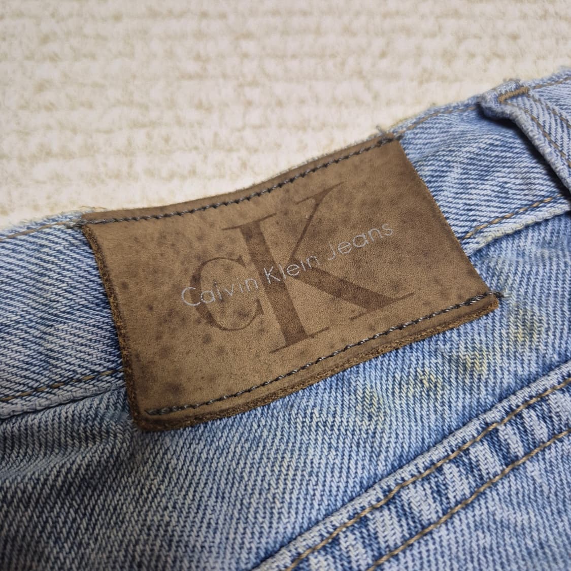 [우주매물🔥] 캘빈클라인 진스 90s 연청 데님 진 상품이미지3