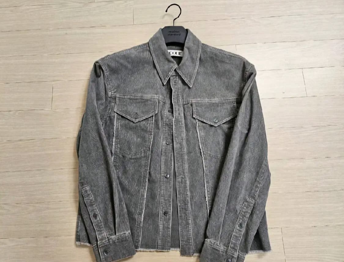 쿠어 코듀로이 컷오프 셔츠/ /S사이즈/ 새제품 상품이미지1