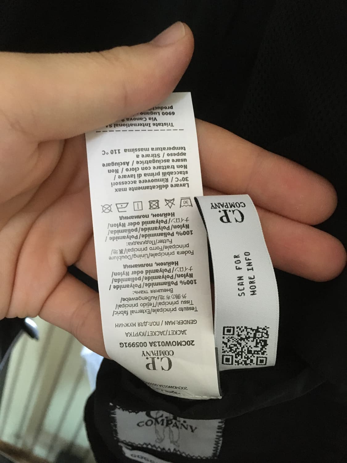 씨피컴퍼니 FLATT NYLON GOGGLE JACKET 블랙 판매합니다 상품이미지8