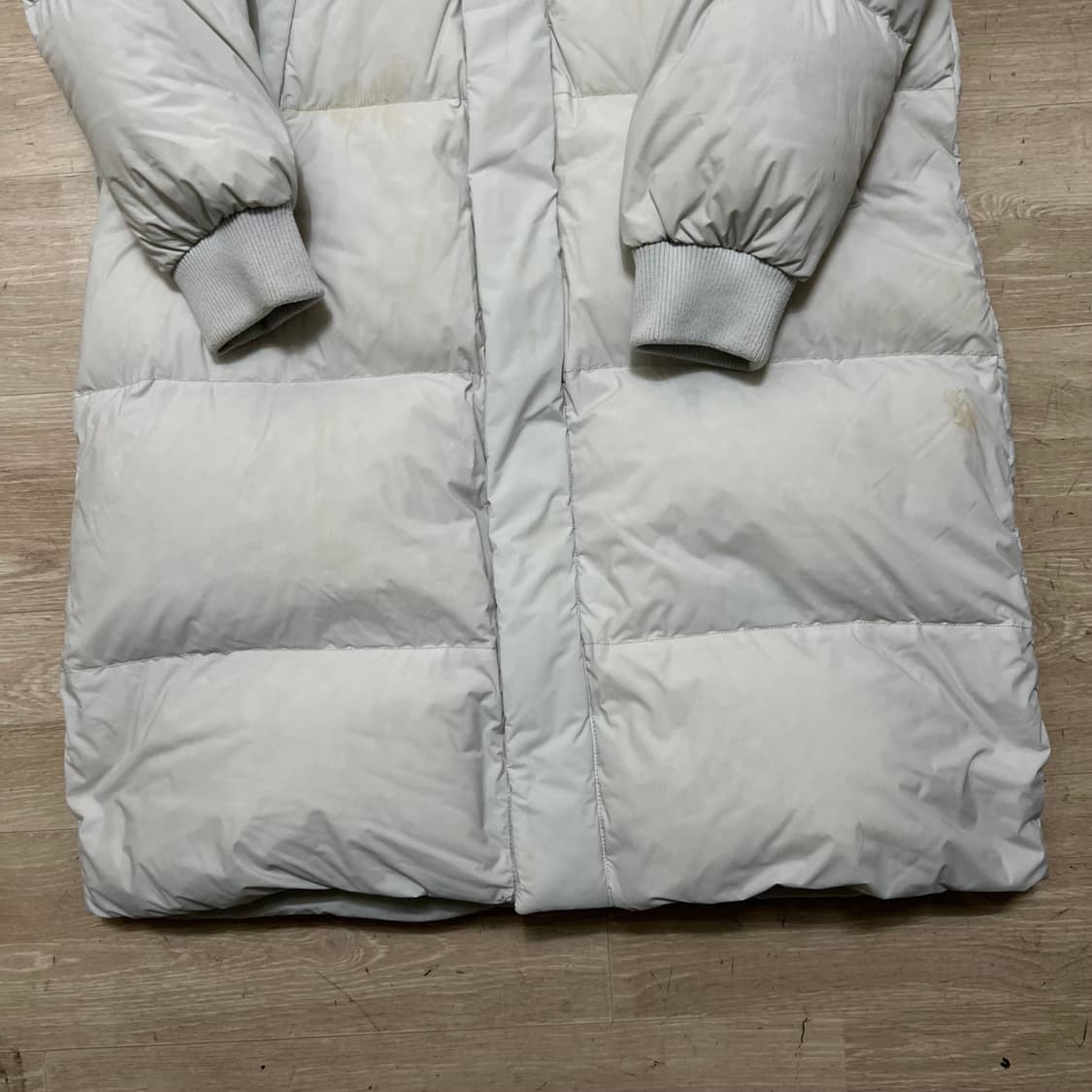 K2 아웃도어 덕다운 후드 롱패딩 점퍼 [크림] S/90 상품이미지3