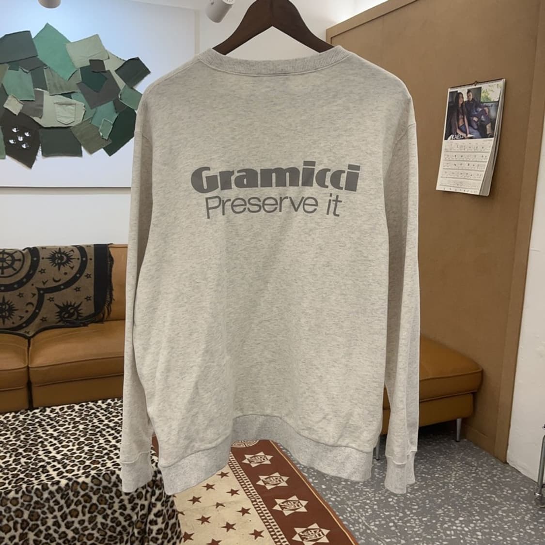 그라미치 모던 캐주얼 프리저브 잇 맨투맨 XL C09087 상품이미지4