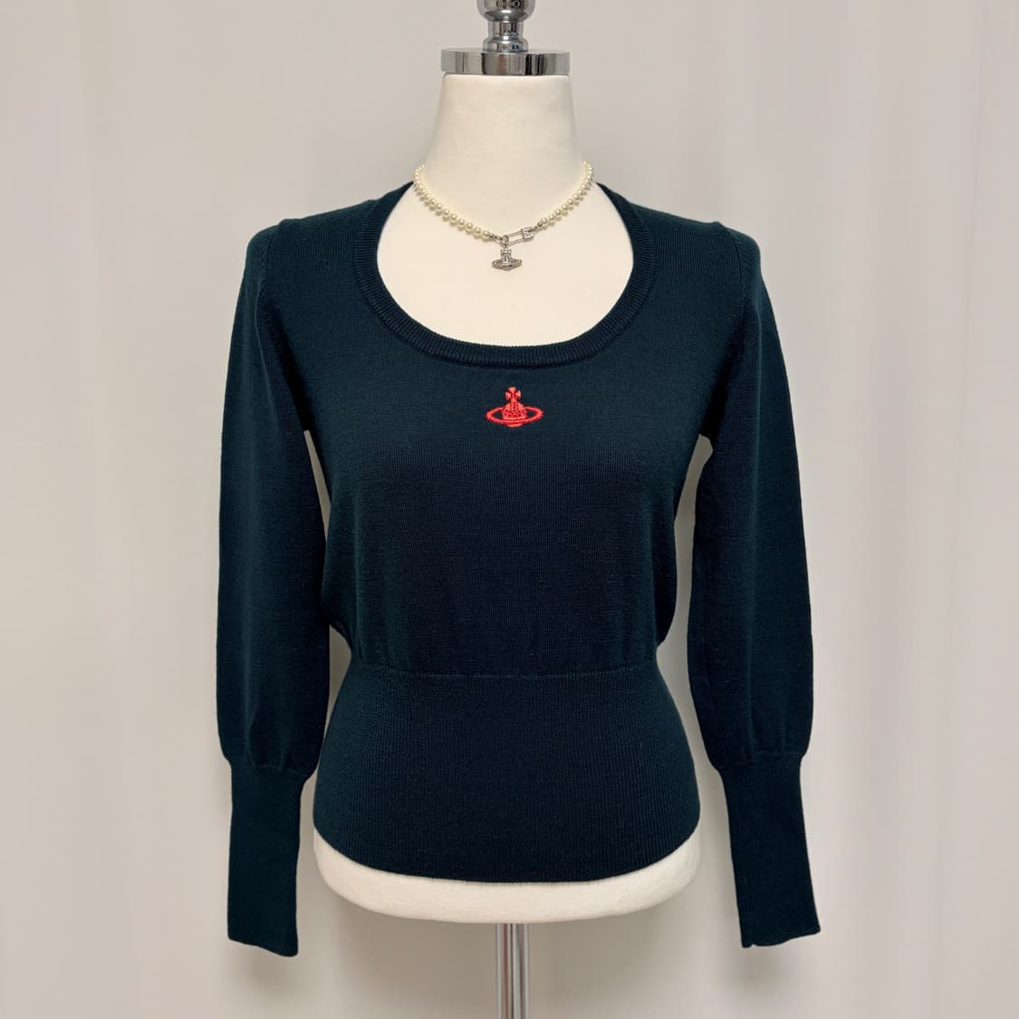 비비안웨스트우드 유넥 울 니트 딥그린 상품이미지4