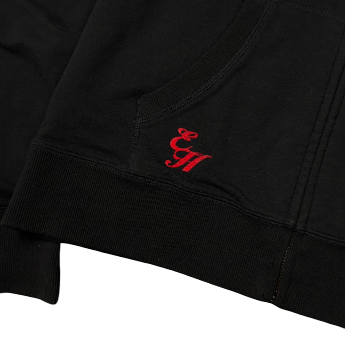 (M) 에드 하디 타이거 로고 후드집업 블랙 상품이미지6