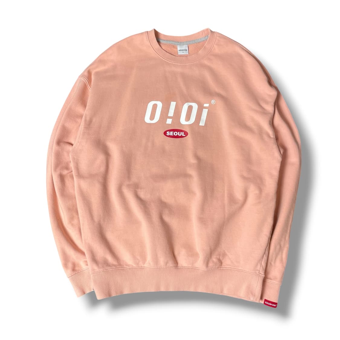 O!O! 빅로고 핑크 맨투맨 L 상품이미지1