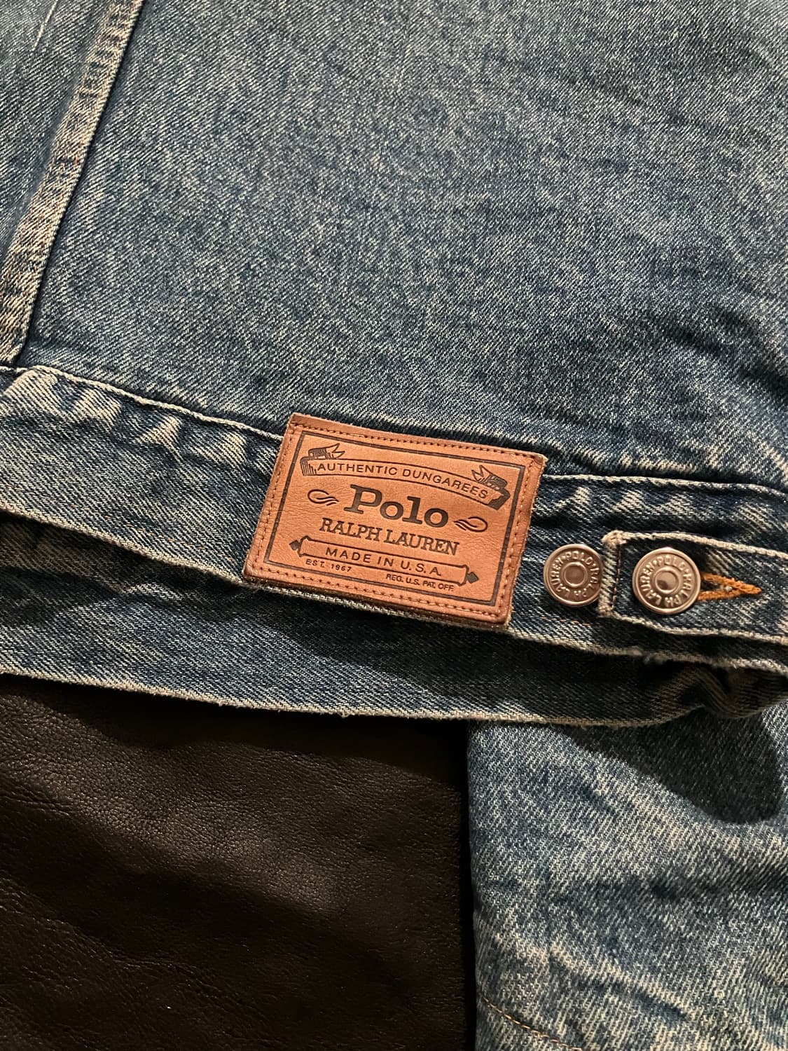 🇺🇸 80s 폴로 랄프로렌 덩가리 데님 자켓 전기형 rrl 상품이미지7