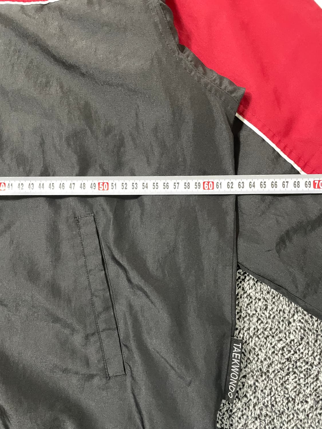 빈티지9. 아디다스 레트로 90's 올드스쿨 바람막이 점퍼 레드 블랙 상품이미지6