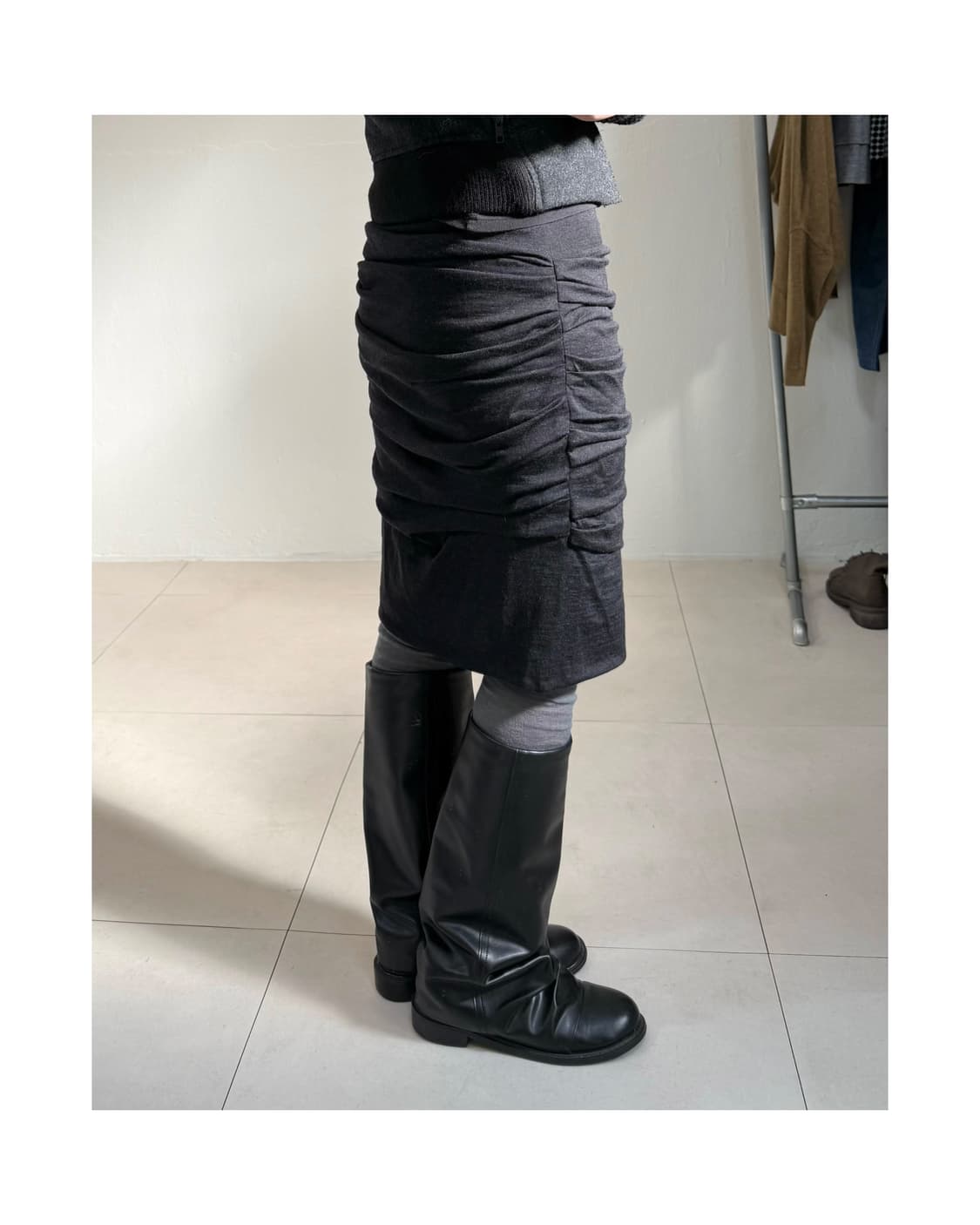 빈티지 셔링 스커트 상품이미지2