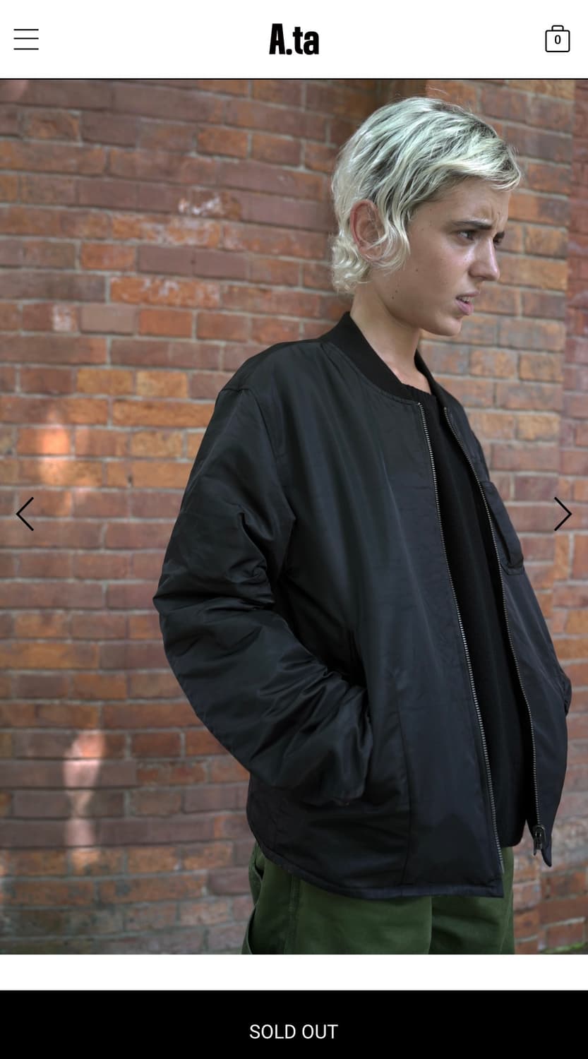 a.ta REVERSIBLE MA-1 상품이미지2