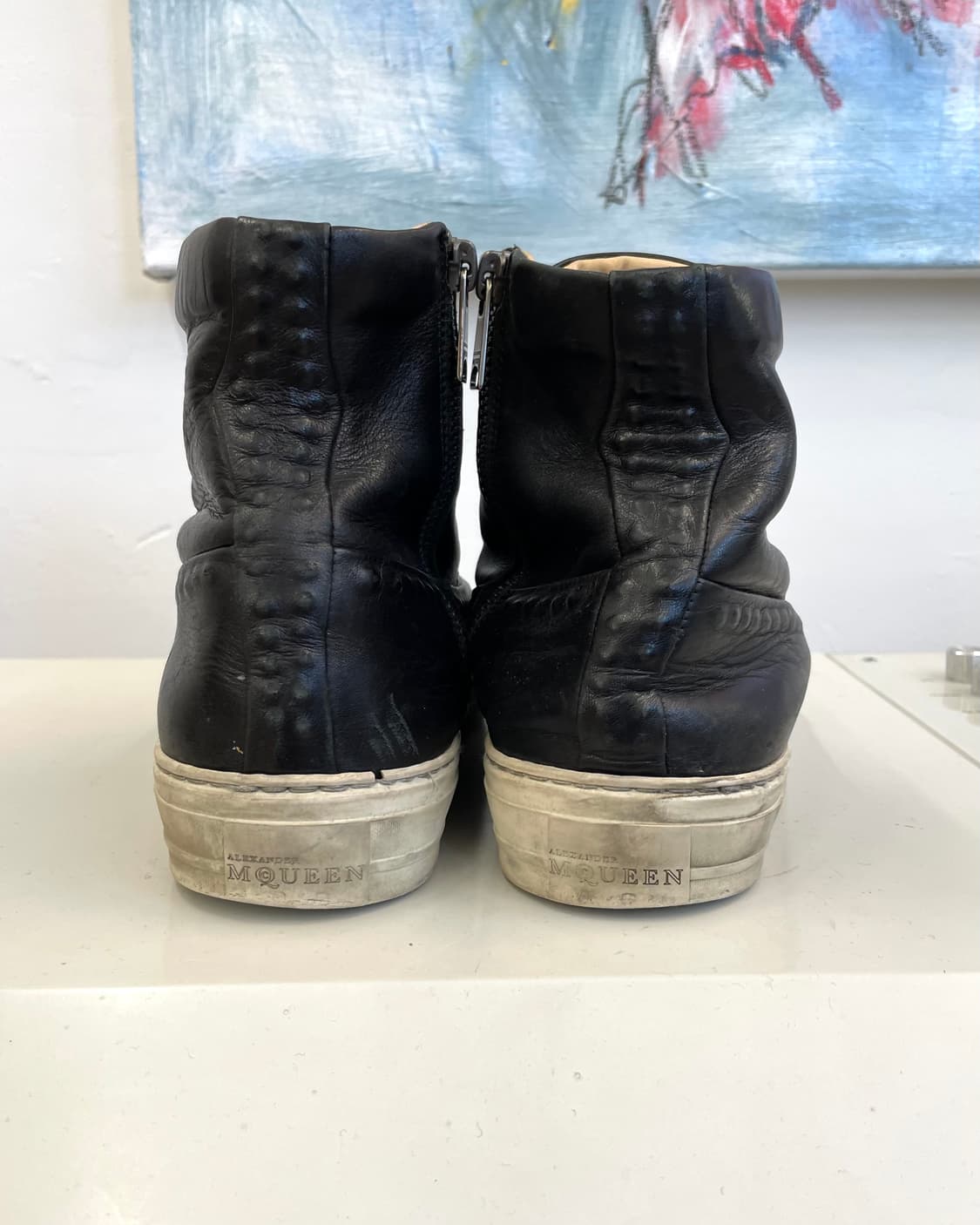 [250] 알렉산더맥퀸 레더 하이탑 스니커즈 상품이미지6