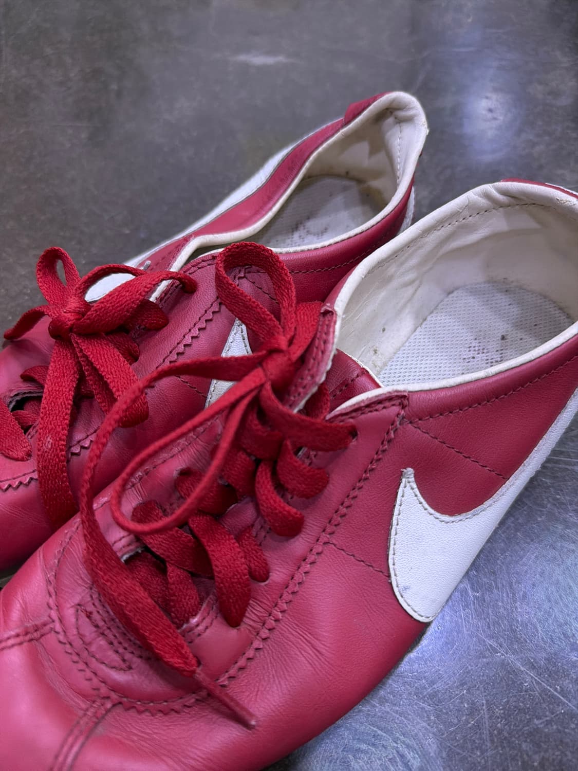 나이키 클래식 코르테즈 레더 레드 화이트 스니커즈 240 상품이미지4