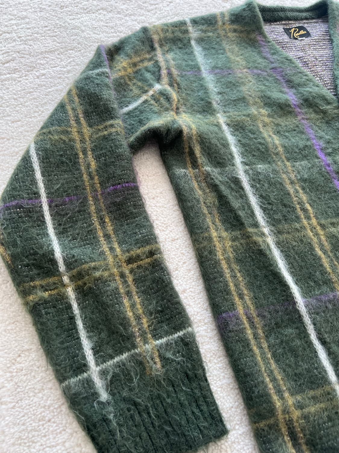 니들스 Windowpane 모헤어 울 가디건 상품이미지5