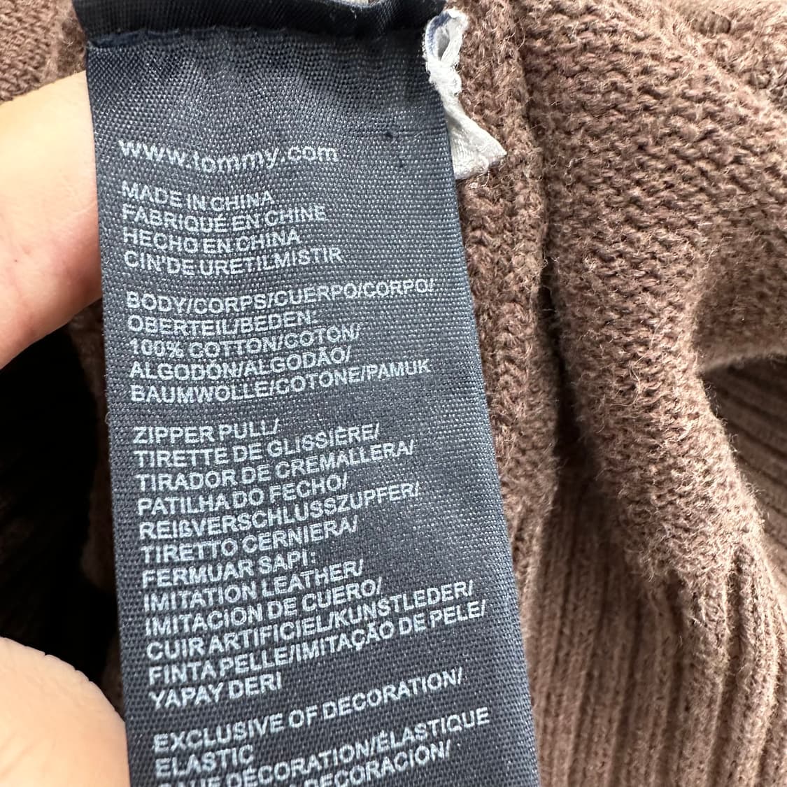 95 타미힐피거 여자 니트집업 상품이미지4