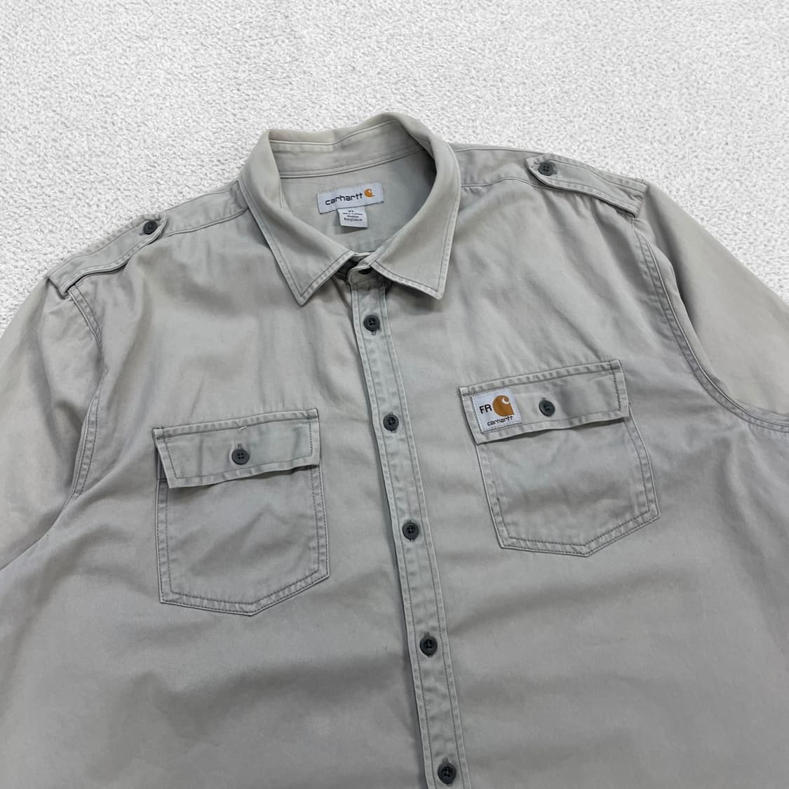 칼하트 Carhartt 워크 반팔 셔츠 그레이 상품이미지2