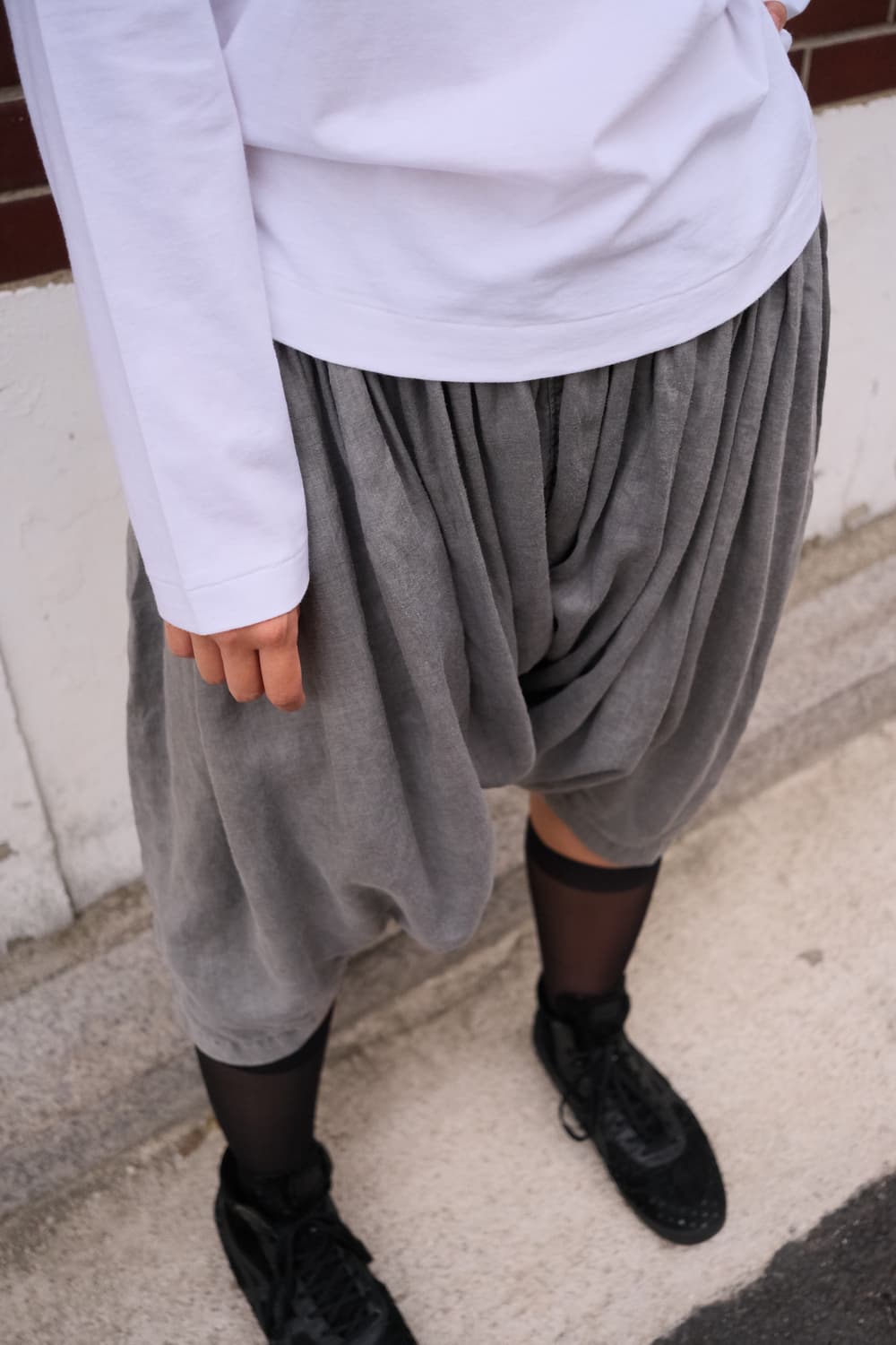 Dyed linen sarrouel pants 상품이미지2