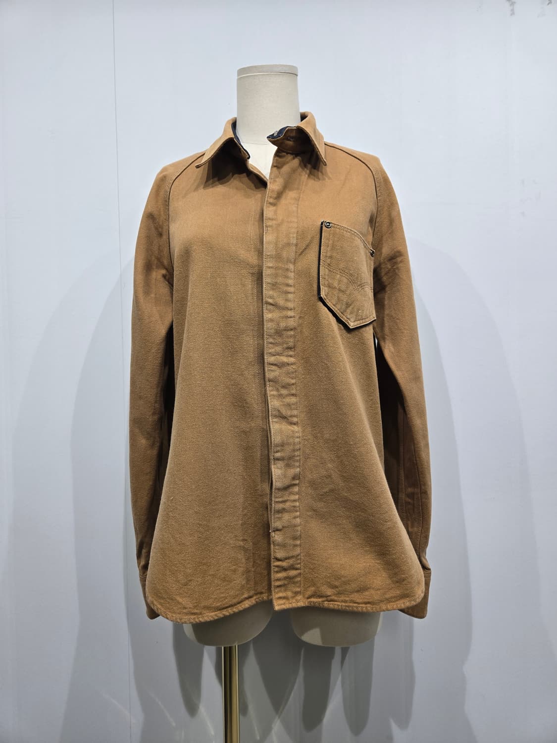 디럭스 웨어 빅유니온 브라운 워크 셔츠 상품이미지3