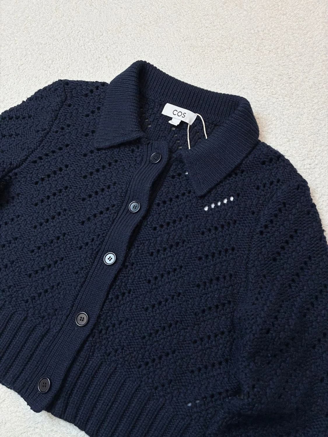 코스 COS 포인텔 니트 울 크롭 가디건 PN6088 상품이미지3