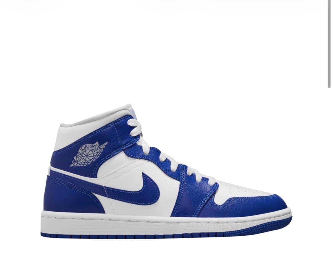 (W) 조던 1 미드 화이트 하이퍼 로얄 상품이미지1