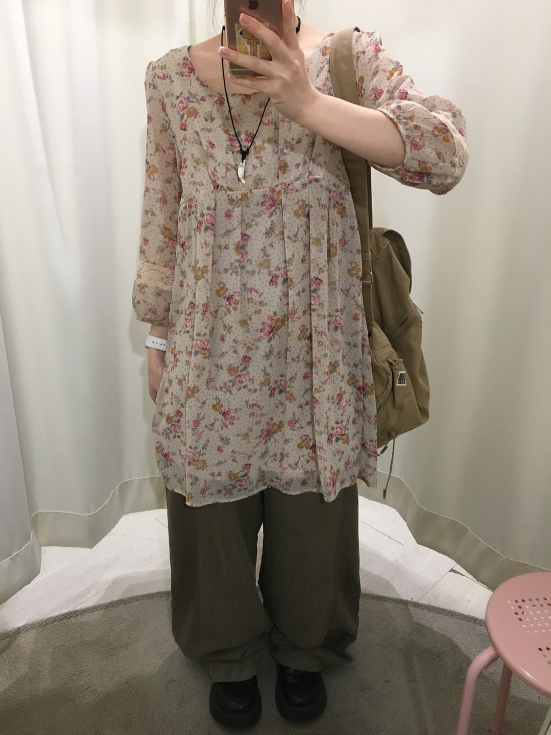 잔꽃 도트 미니 원피스 상품이미지8