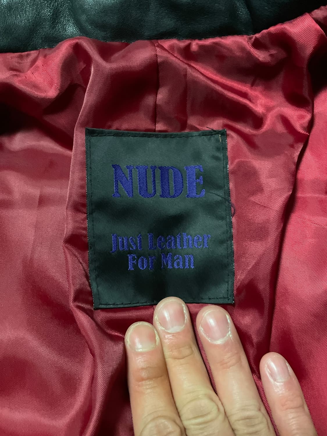[52] NUDE 누드 웨스턴 무드 램스킨 양가죽 바이커 패딩 자켓 상품이미지8