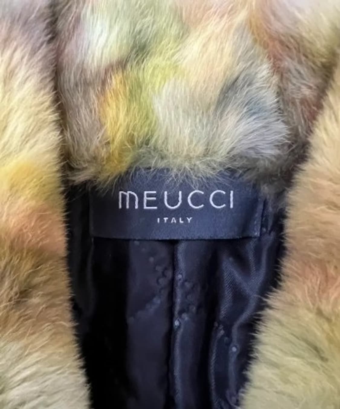 이태리 MEUCCI 여성 그런지룩Y2K 그라데이션 모피퍼숏자켓 상품이미지5