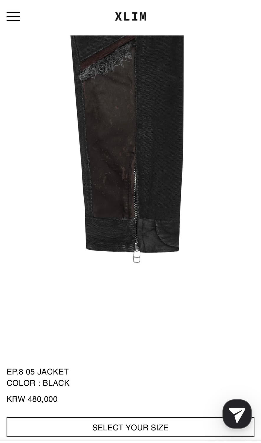 Xlim ep.8 05 jacket XL사이즈 판매합니다 상품이미지4
