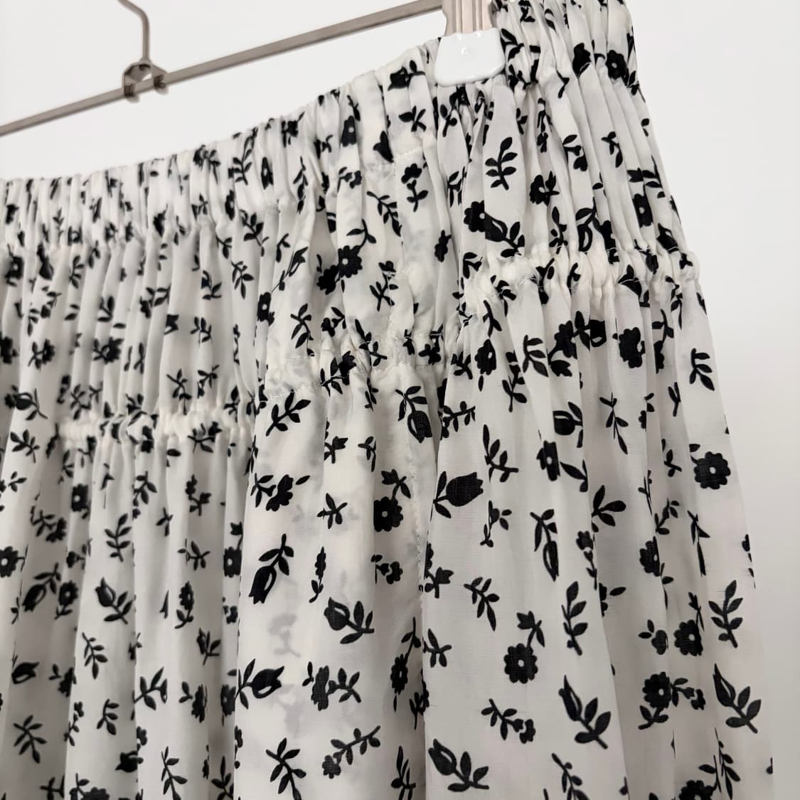 Shirring Floral Pattern Skirt 상품이미지6