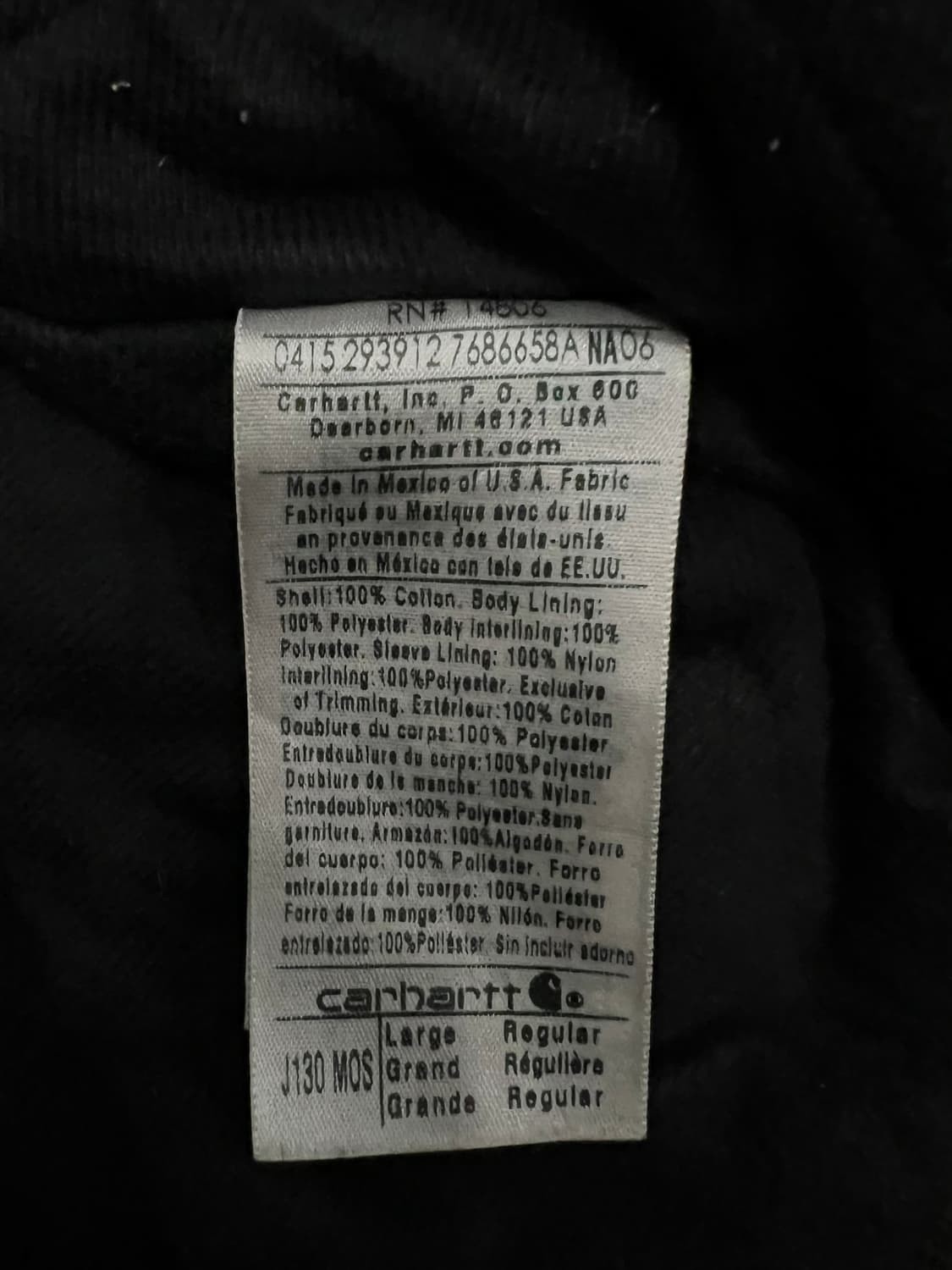 (L) 칼하트 후드 덕 액티브 자켓 J130 MOS 모스그린 상품이미지5