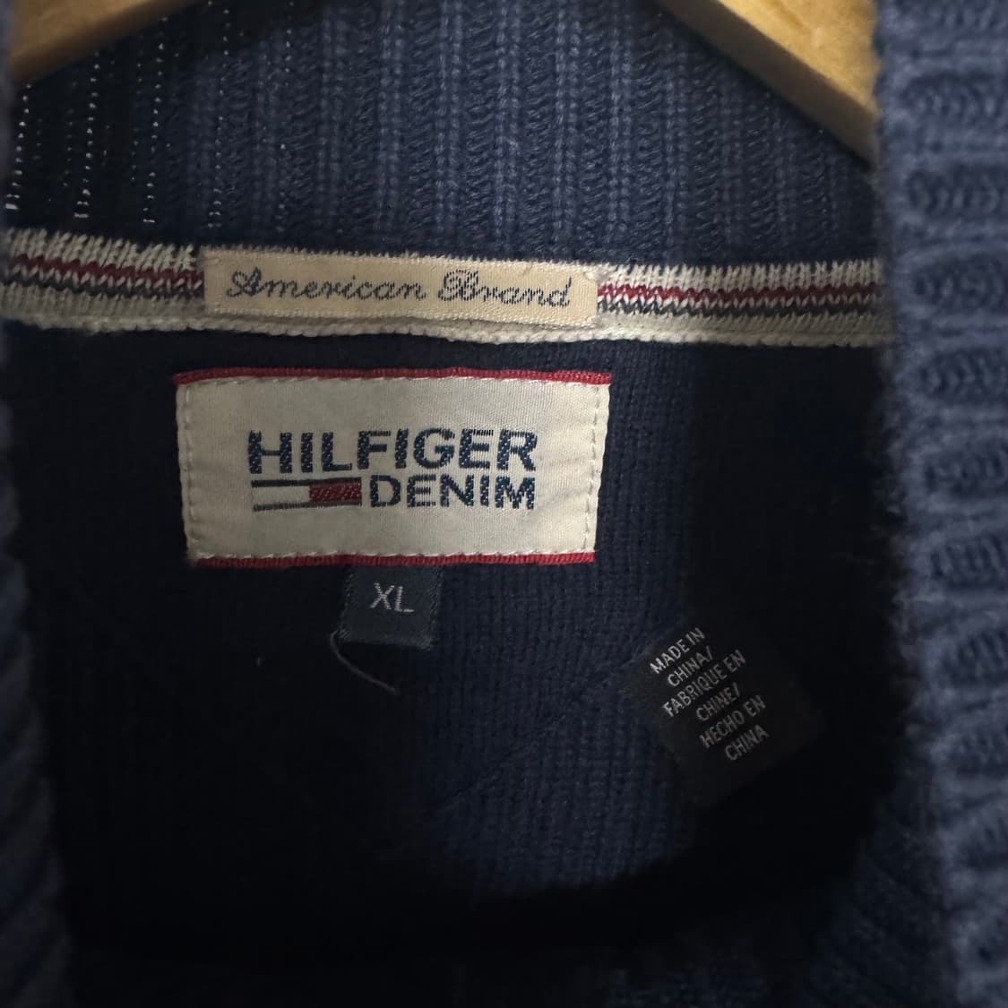 타미힐피거 스몰로고 니트집업 상품이미지3