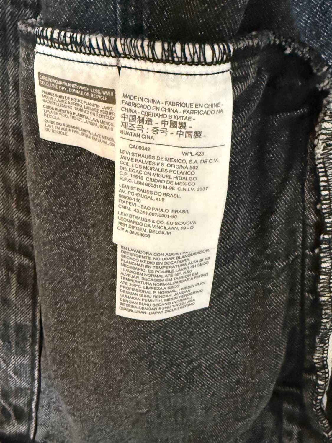 리바이스 알터드 트러커 송민호 흑청자켓 상품이미지3