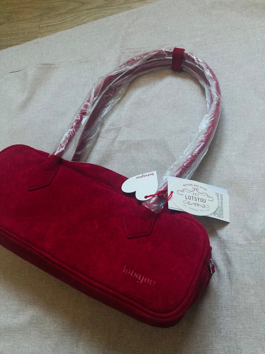 랏츠유 스웨이드 숄더백 상품이미지7